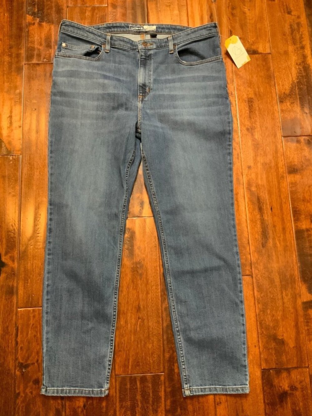 Carhartt Medium Wash “Laurel” Slim Fit Straight Leg Blue Jeans, Size 18